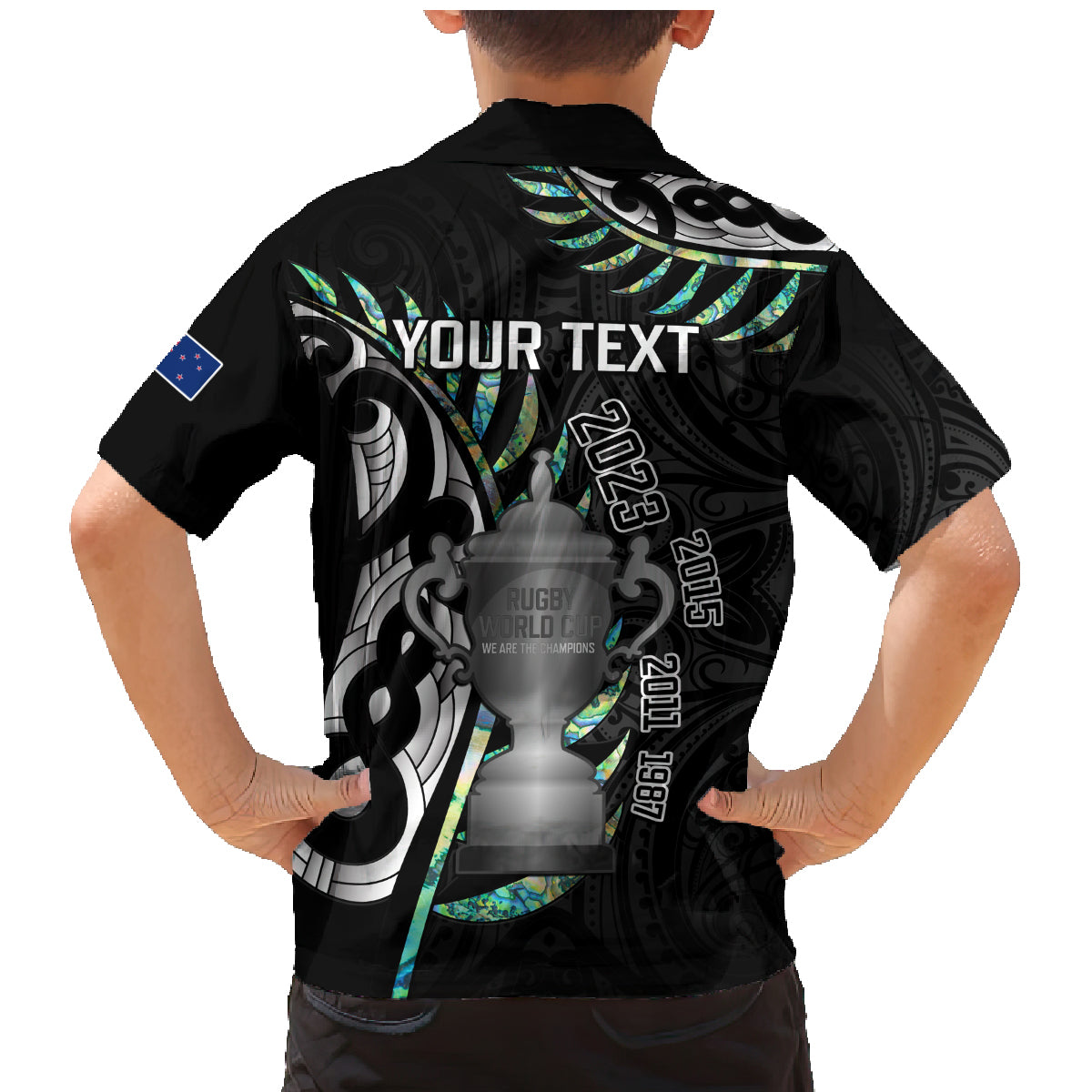 personalised-new-zealand-silver-fern-rugby-family-matching-mermaid-dress-and-hawaiian-shirt-paua-shell-with-champions-trophy-history-nz-forever