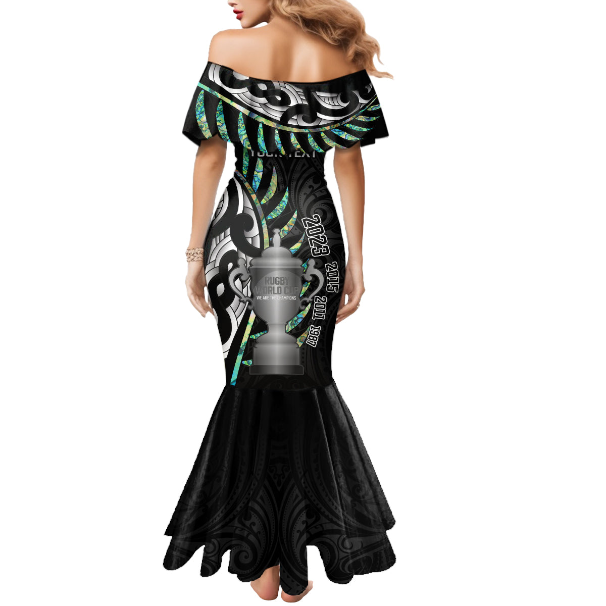 personalised-new-zealand-silver-fern-rugby-mermaid-dress-paua-shell-with-champions-trophy-history-nz-forever