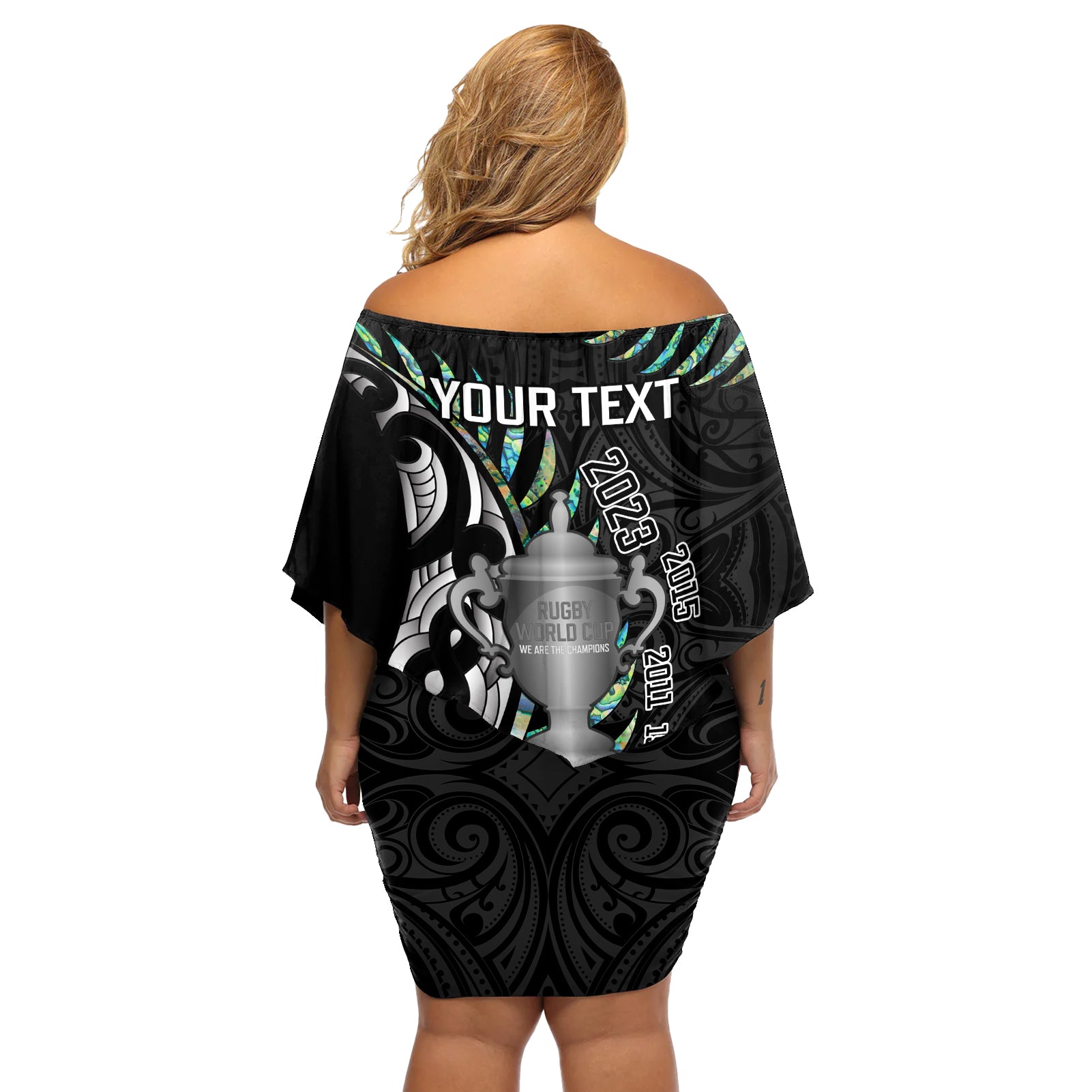 personalised-new-zealand-silver-fern-rugby-off-shoulder-short-dress-paua-shell-with-champions-trophy-history-nz-forever