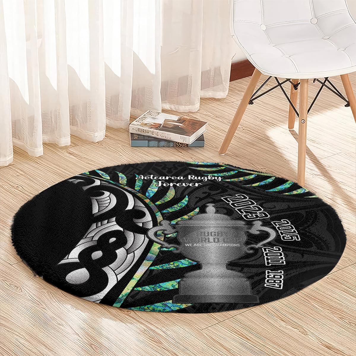 personalised-new-zealand-silver-fern-rugby-round-carpet-paua-shell-with-champions-trophy-history-nz-forever