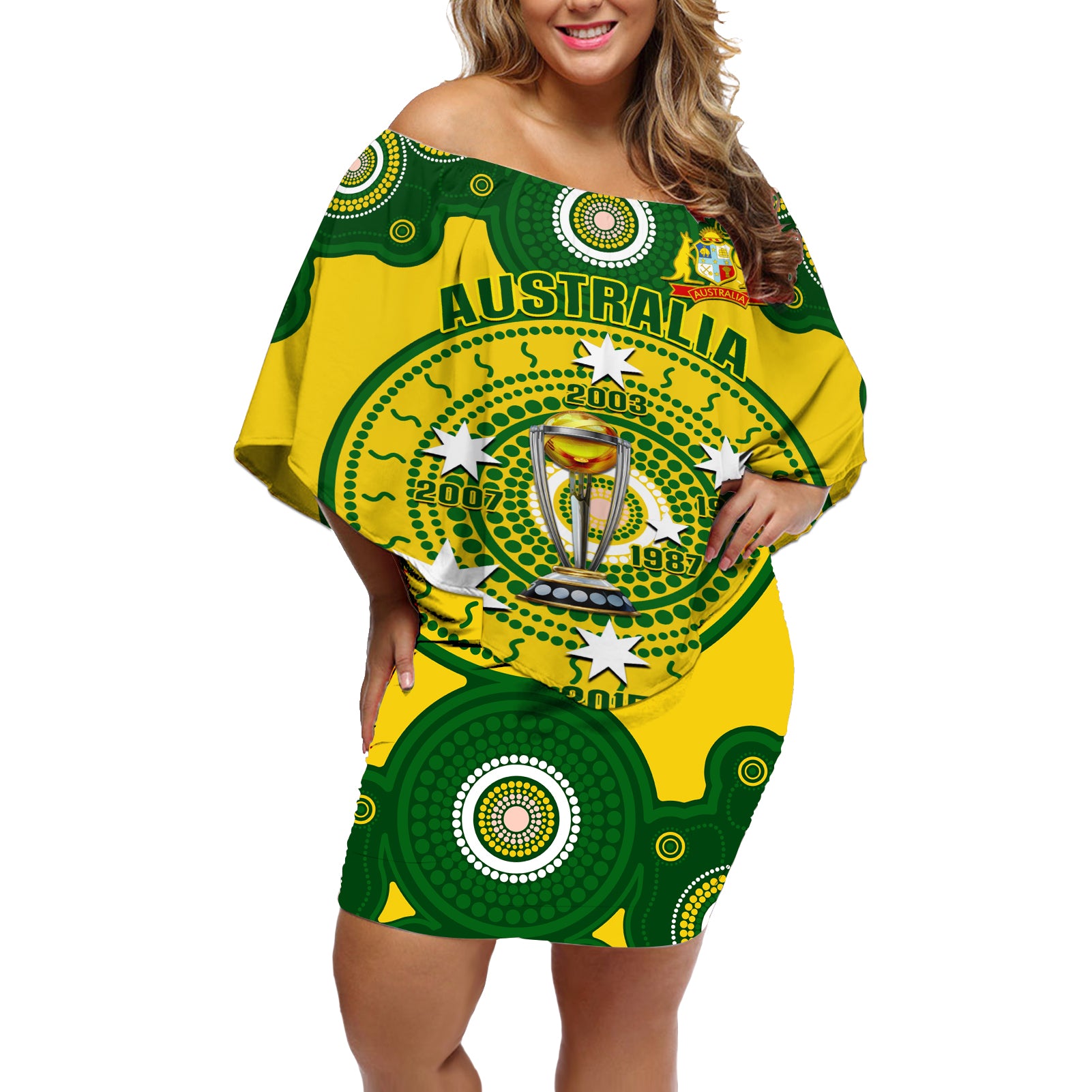 australia-cricket-off-shoulder-short-dress-2023-world-cup-6th-champions-trophy-national-color