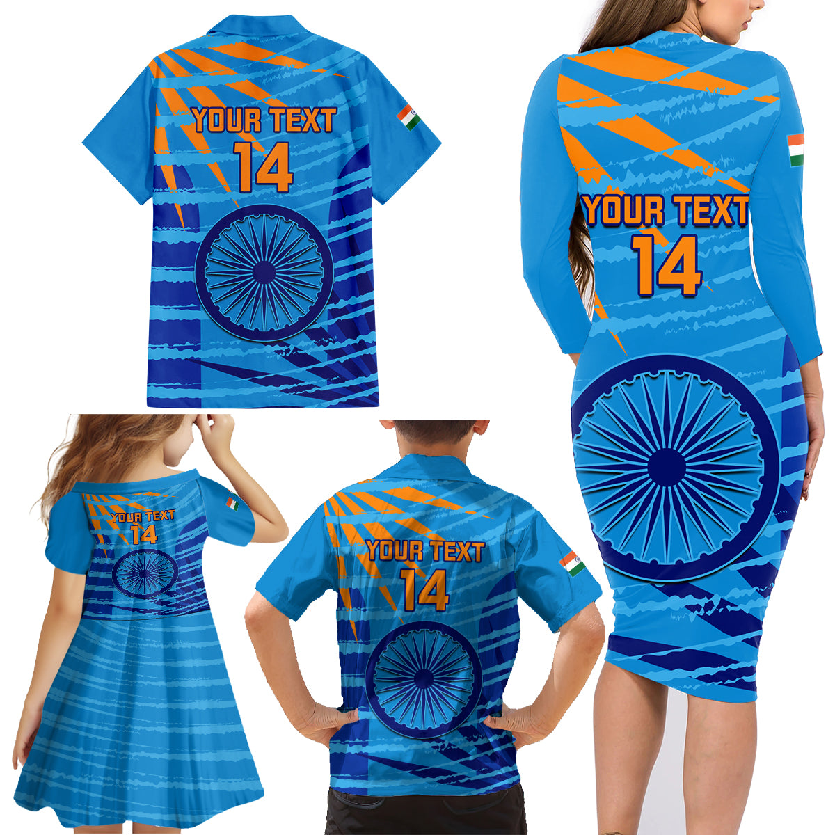 custom-india-cricket-family-matching-long-sleeve-bodycon-dress-and-hawaiian-shirt-2023-world-cup-3rd-champions-proud