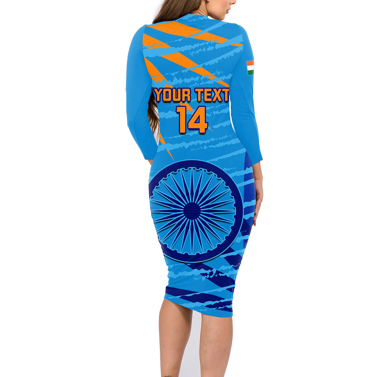 custom-india-cricket-family-matching-long-sleeve-bodycon-dress-and-hawaiian-shirt-2023-world-cup-3rd-champions-proud