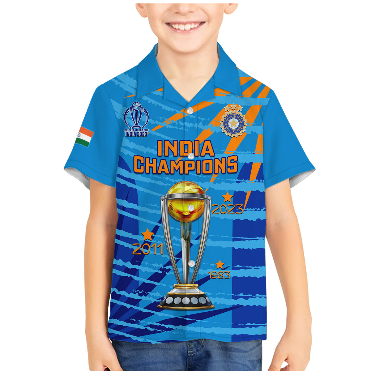 custom-india-cricket-family-matching-mermaid-dress-and-hawaiian-shirt-2023-world-cup-3rd-champions-proud