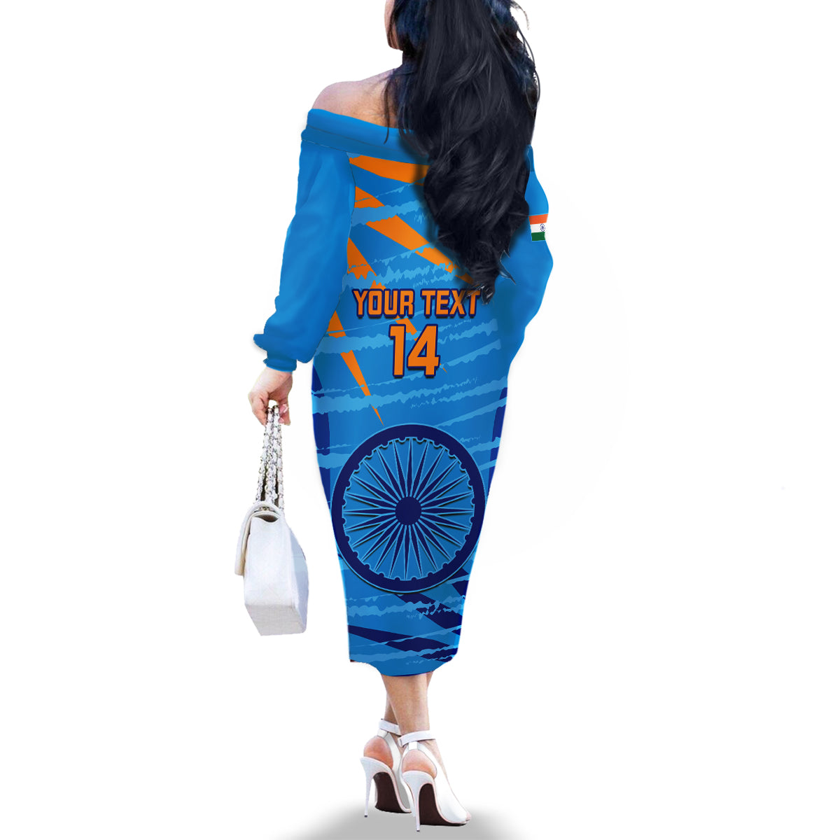 custom-india-cricket-family-matching-off-shoulder-long-sleeve-dress-and-hawaiian-shirt-2023-world-cup-3rd-champions-proud