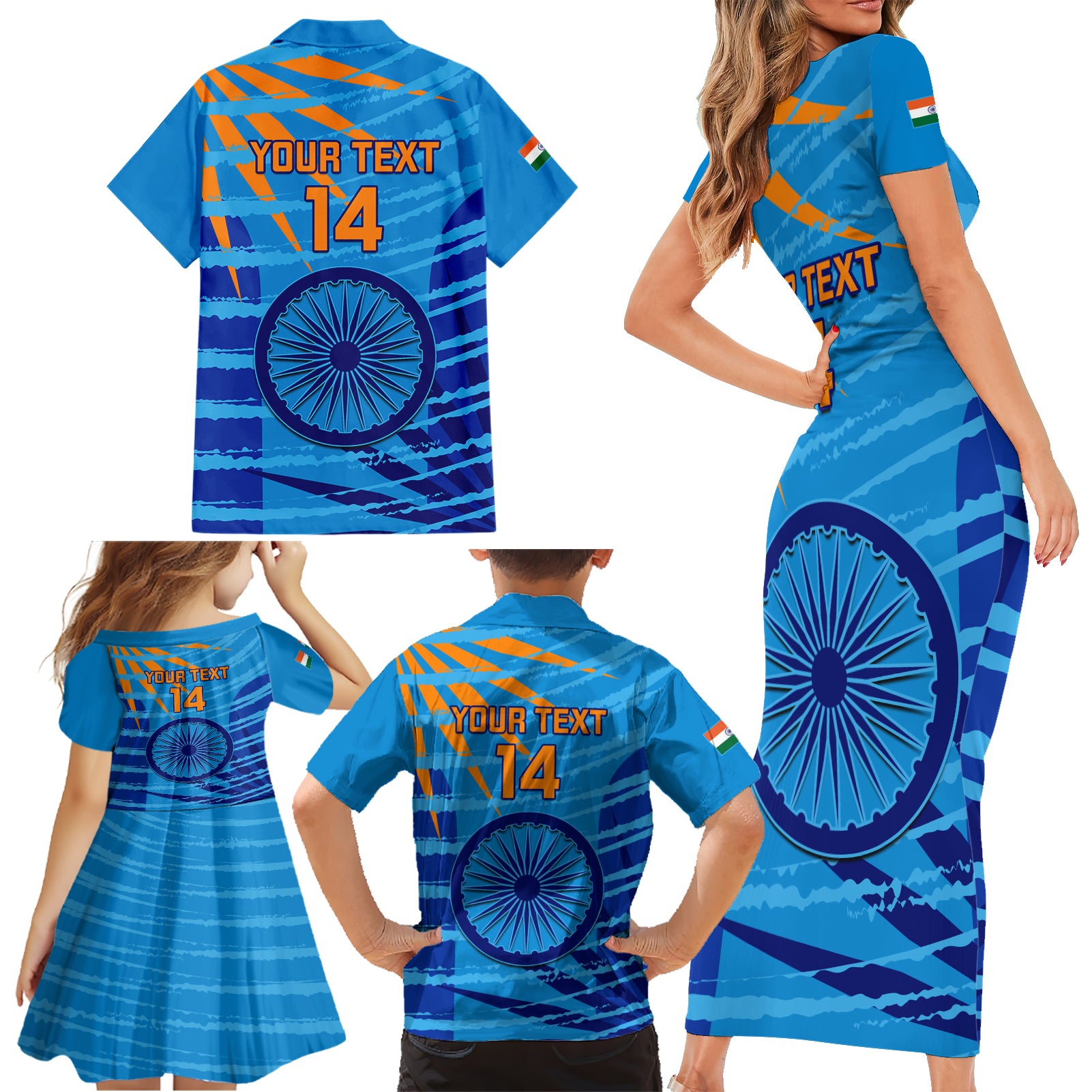 custom-india-cricket-family-matching-short-sleeve-bodycon-dress-and-hawaiian-shirt-2023-world-cup-3rd-champions-proud