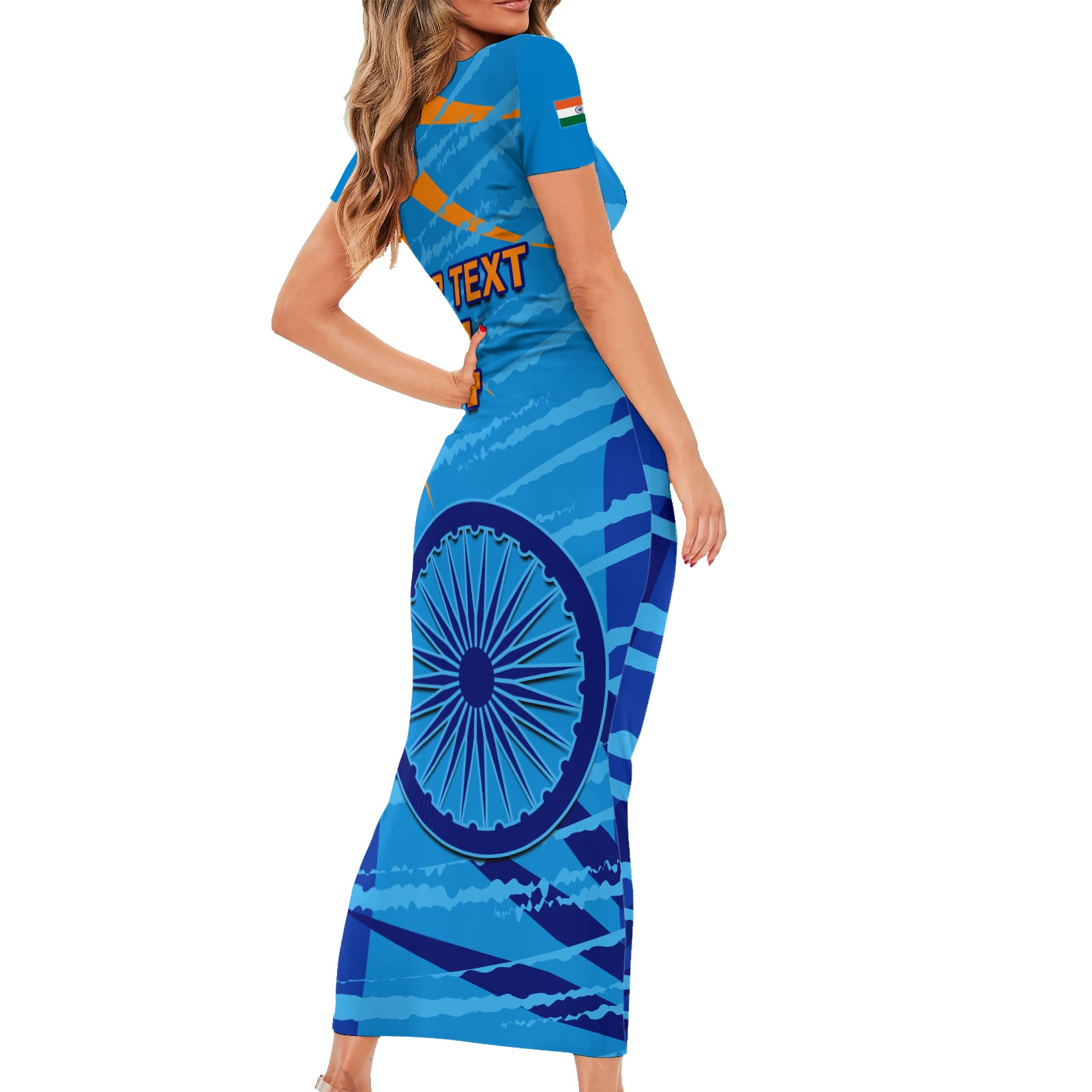 custom-india-cricket-family-matching-short-sleeve-bodycon-dress-and-hawaiian-shirt-2023-world-cup-3rd-champions-proud