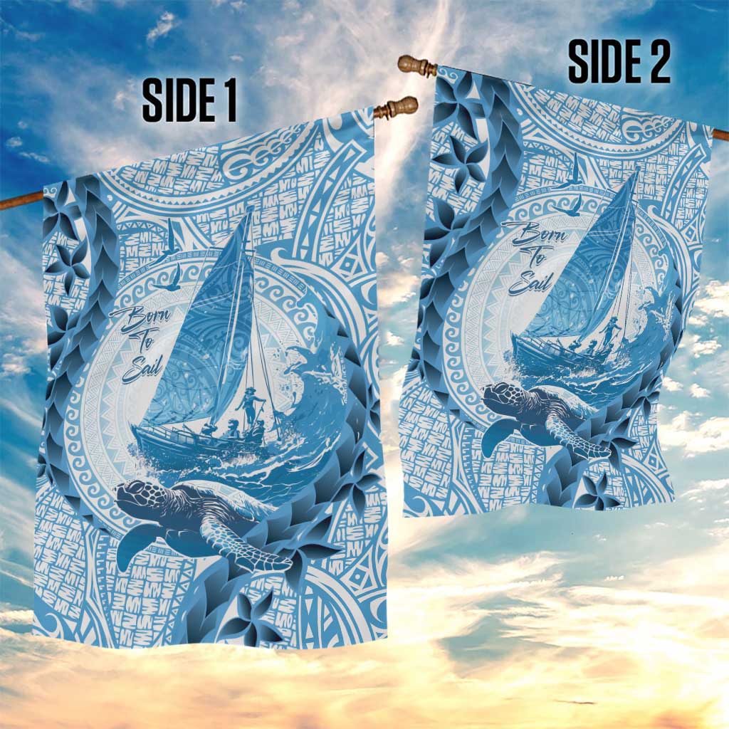New Zealand Sailing Garden Flag Aotearoa Yacht Racing - Born To Sail - Vibe Hoodie Shop