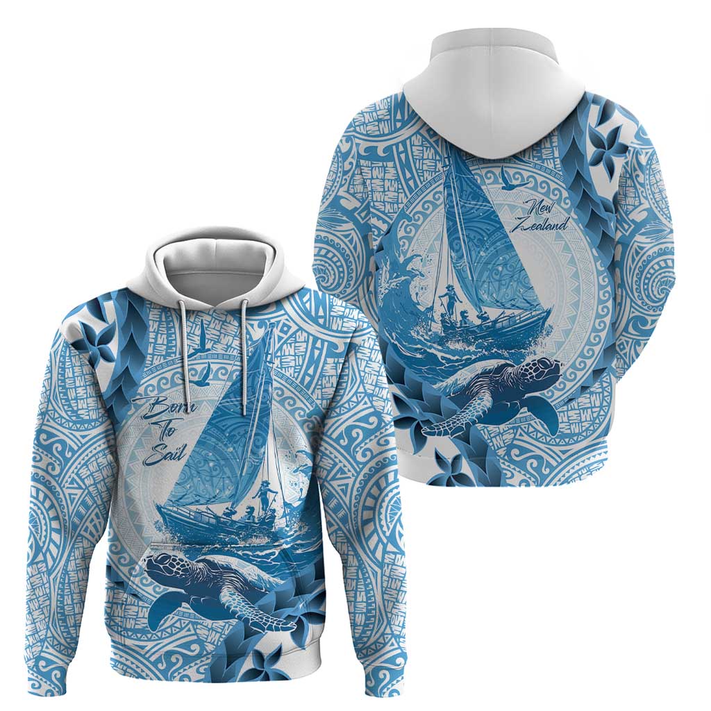 New Zealand Sailing Hoodie Aotearoa Yacht Racing - Born To Sail - Vibe Hoodie Shop