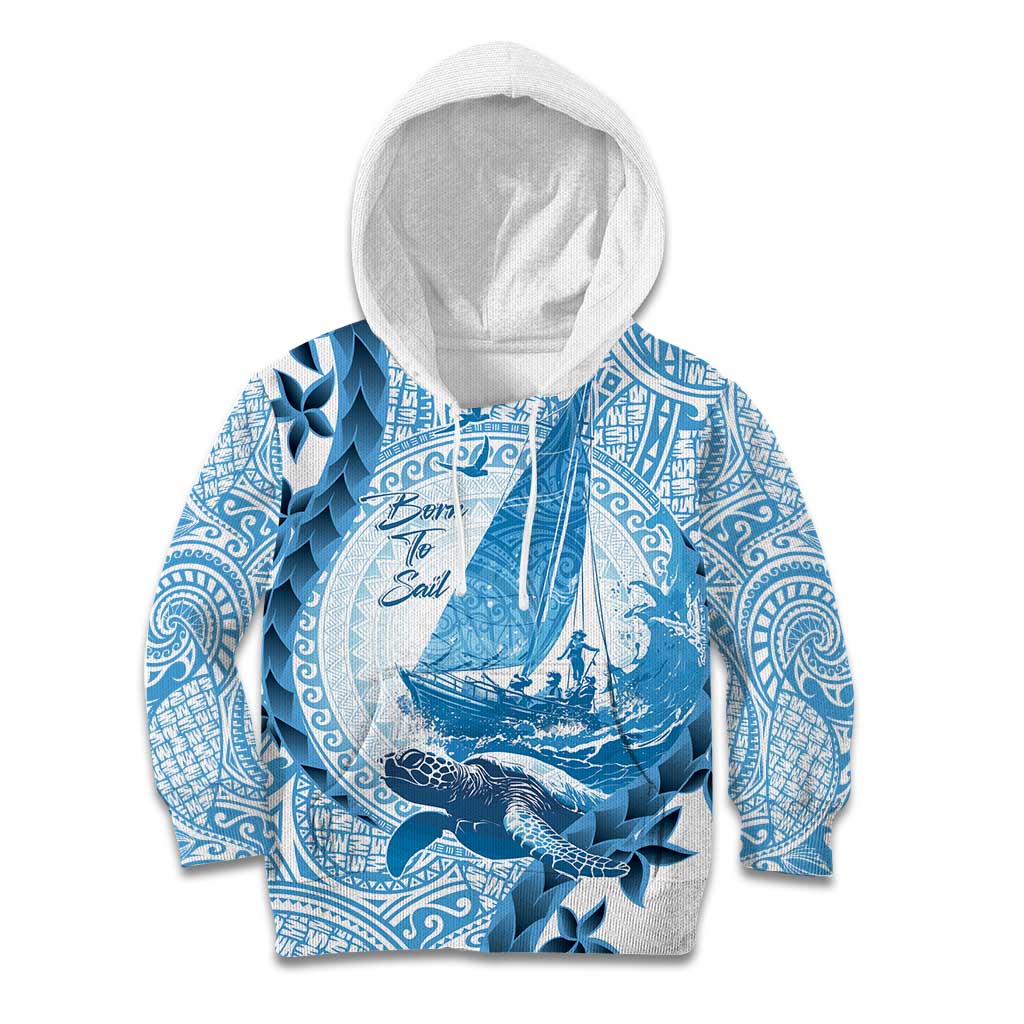 New Zealand Sailing Kid Hoodie Aotearoa Yacht Racing - Born To Sail - Vibe Hoodie Shop