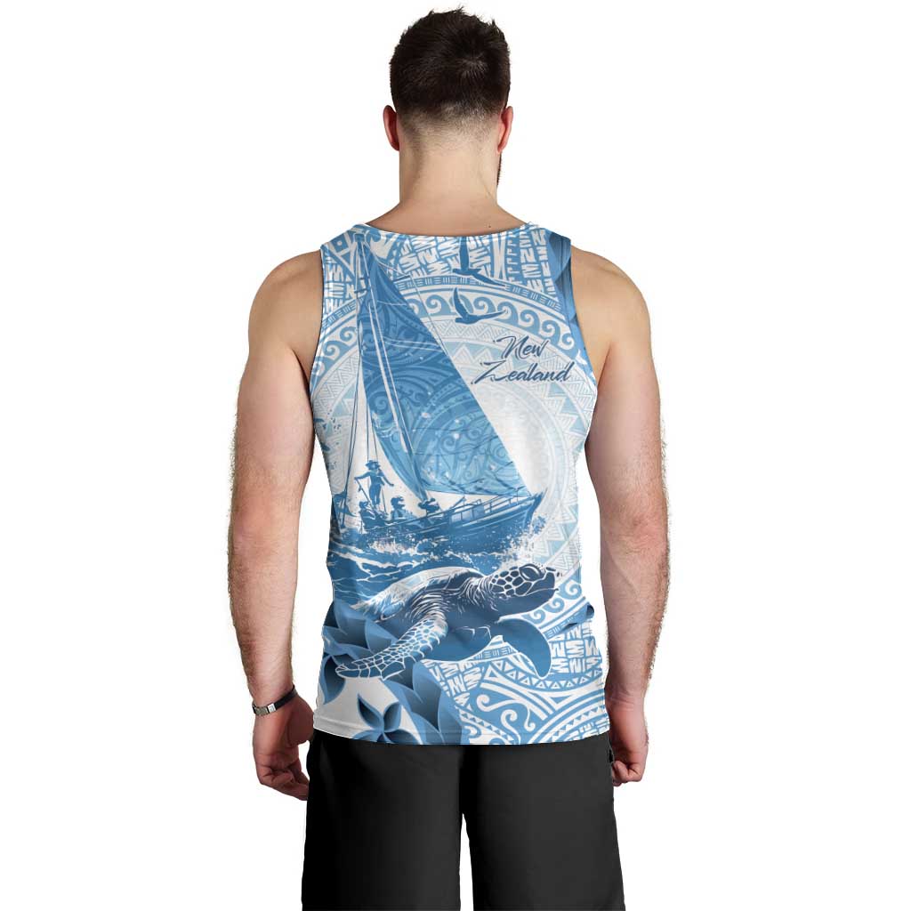 New Zealand Sailing Men Tank Top Aotearoa Yacht Racing - Born To Sail - Vibe Hoodie Shop