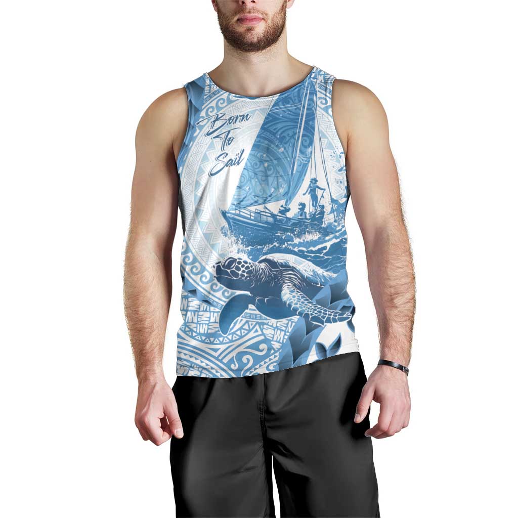 New Zealand Sailing Men Tank Top Aotearoa Yacht Racing - Born To Sail - Vibe Hoodie Shop