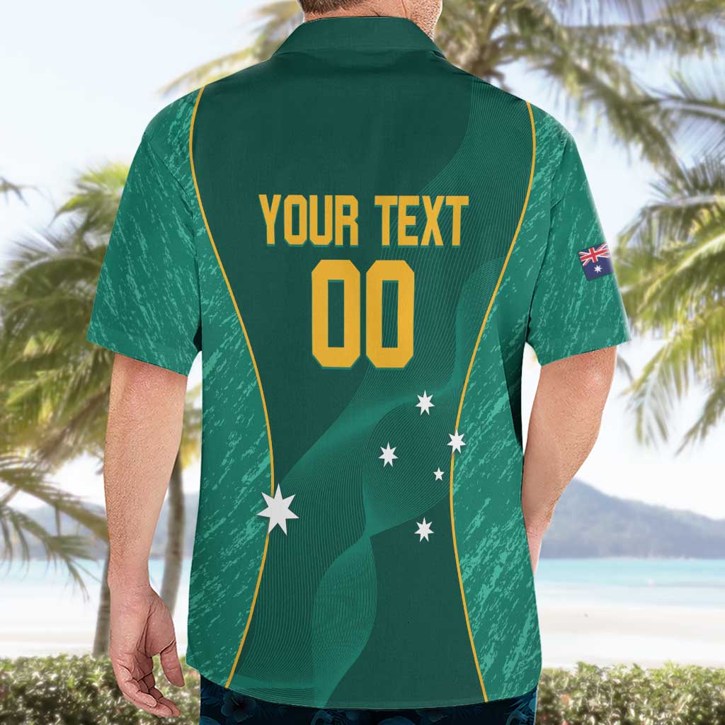 Custom Baseball Australia Hawaiian Shirt Go Champions - Aussie Kangaroo Mascot - Vibe Hoodie Shop