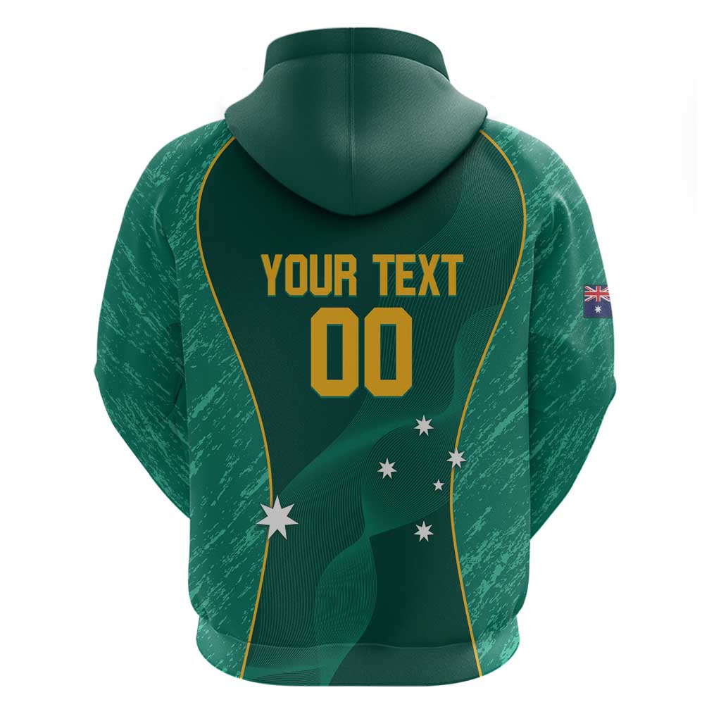 Custom Baseball Australia Hoodie Go Champions - Aussie Kangaroo Mascot - Vibe Hoodie Shop
