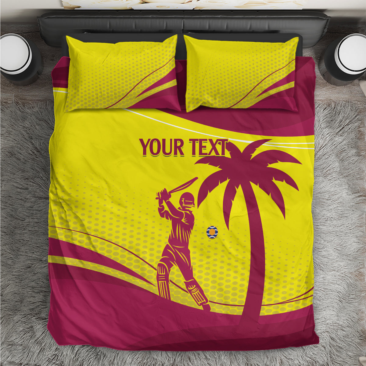 Custom West Indies Cricket Bedding Set 2024 World Cup Go Windies - Vibe Hoodie Shop