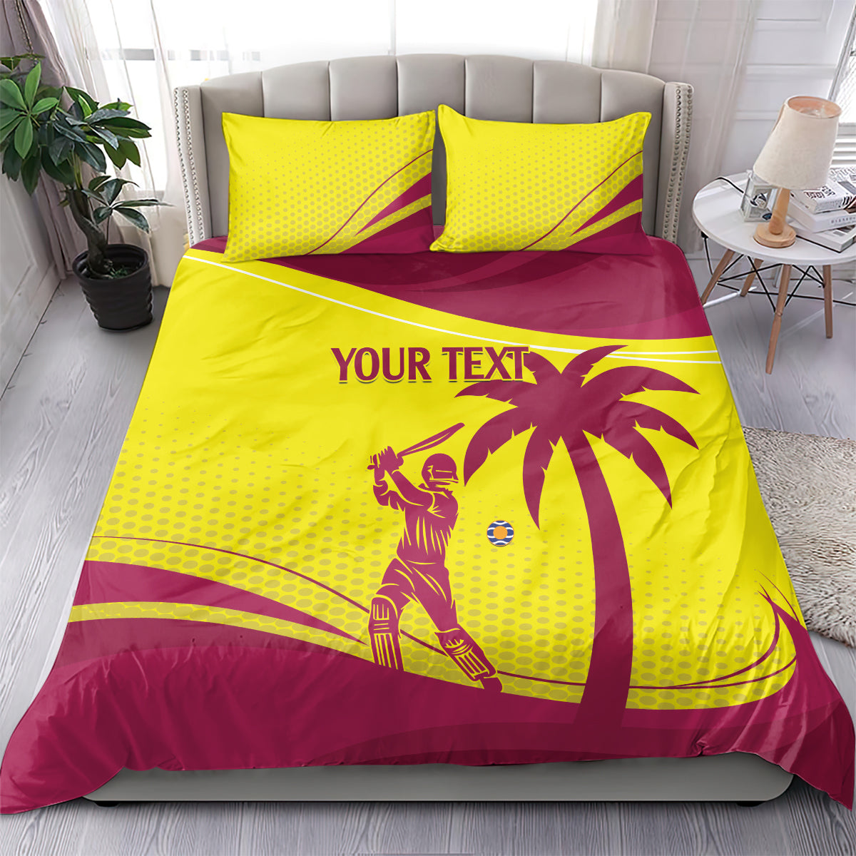 Custom West Indies Cricket Bedding Set 2024 World Cup Go Windies - Vibe Hoodie Shop