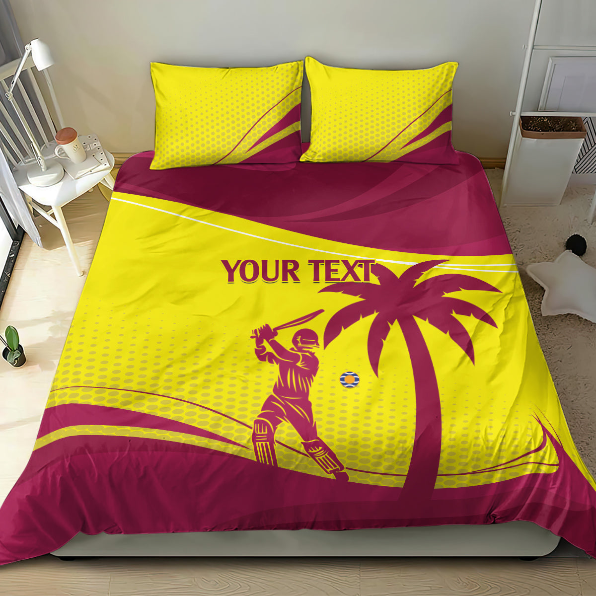 Custom West Indies Cricket Bedding Set 2024 World Cup Go Windies - Vibe Hoodie Shop