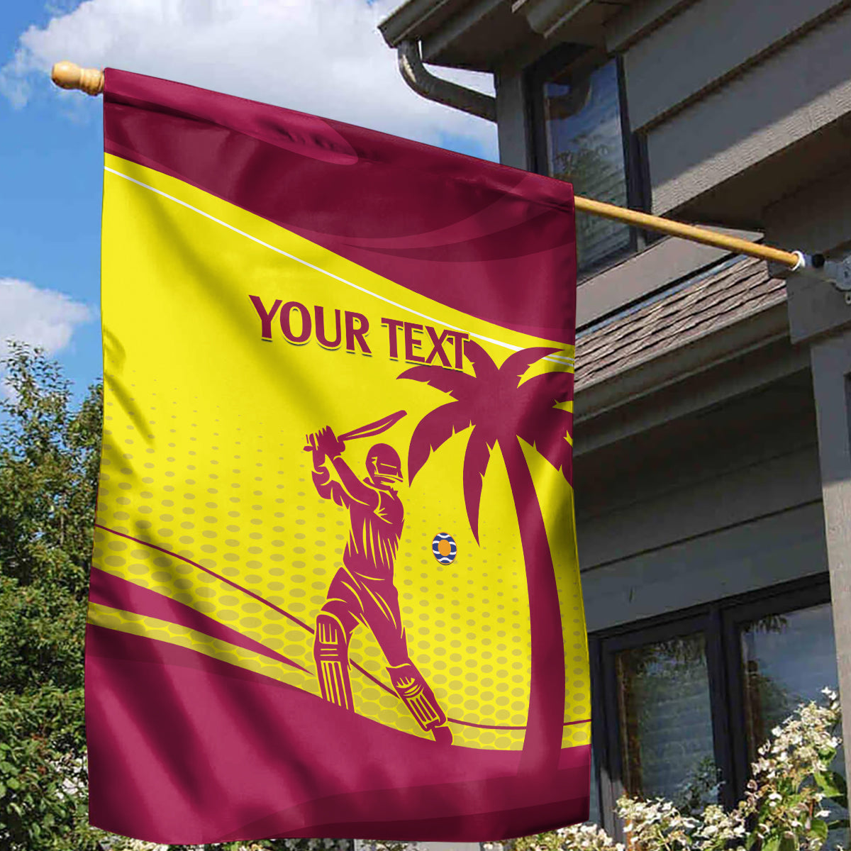 Custom West Indies Cricket Garden Flag 2024 World Cup Go Windies - Vibe Hoodie Shop