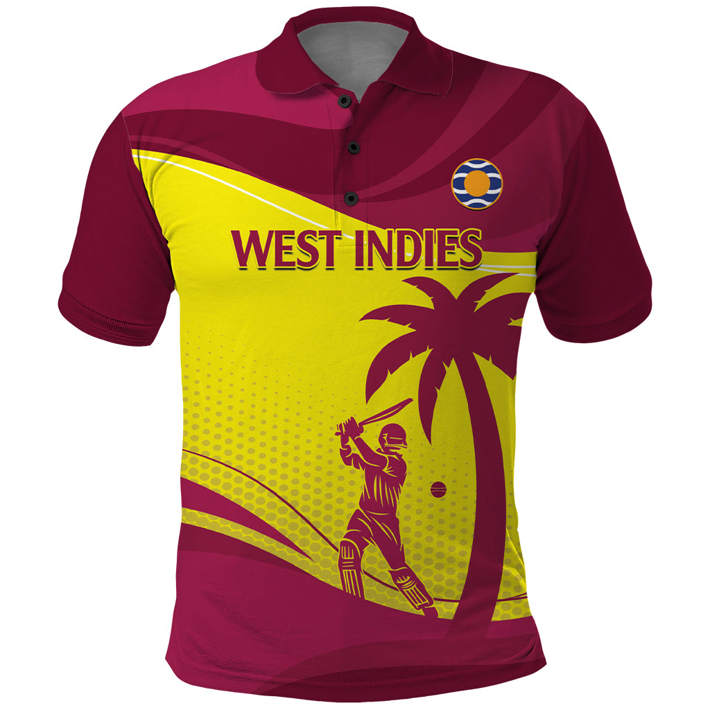 Custom West Indies Cricket Polo Shirt 2024 World Cup Go Windies - Vibe Hoodie Shop