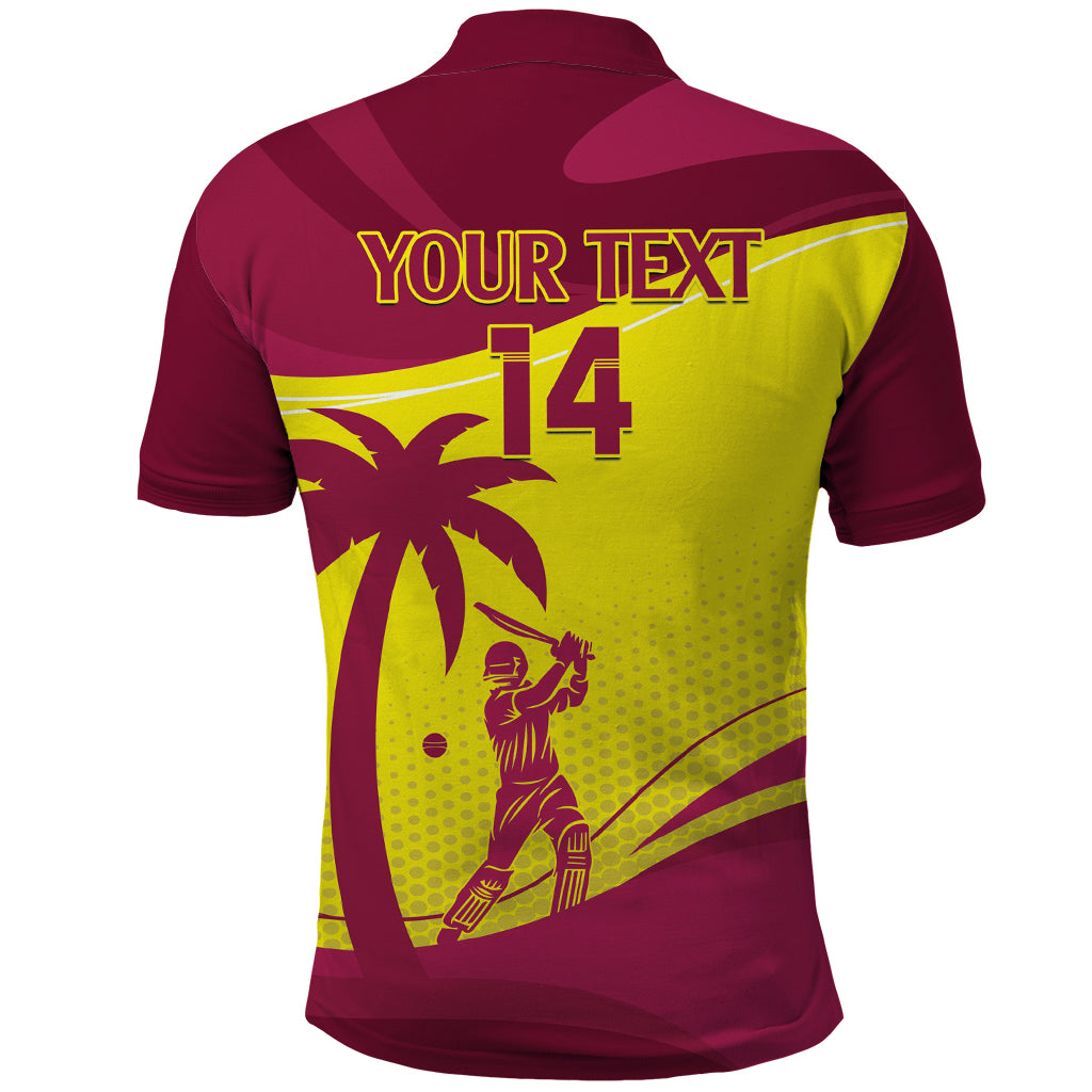 Custom West Indies Cricket Polo Shirt 2024 World Cup Go Windies - Vibe Hoodie Shop
