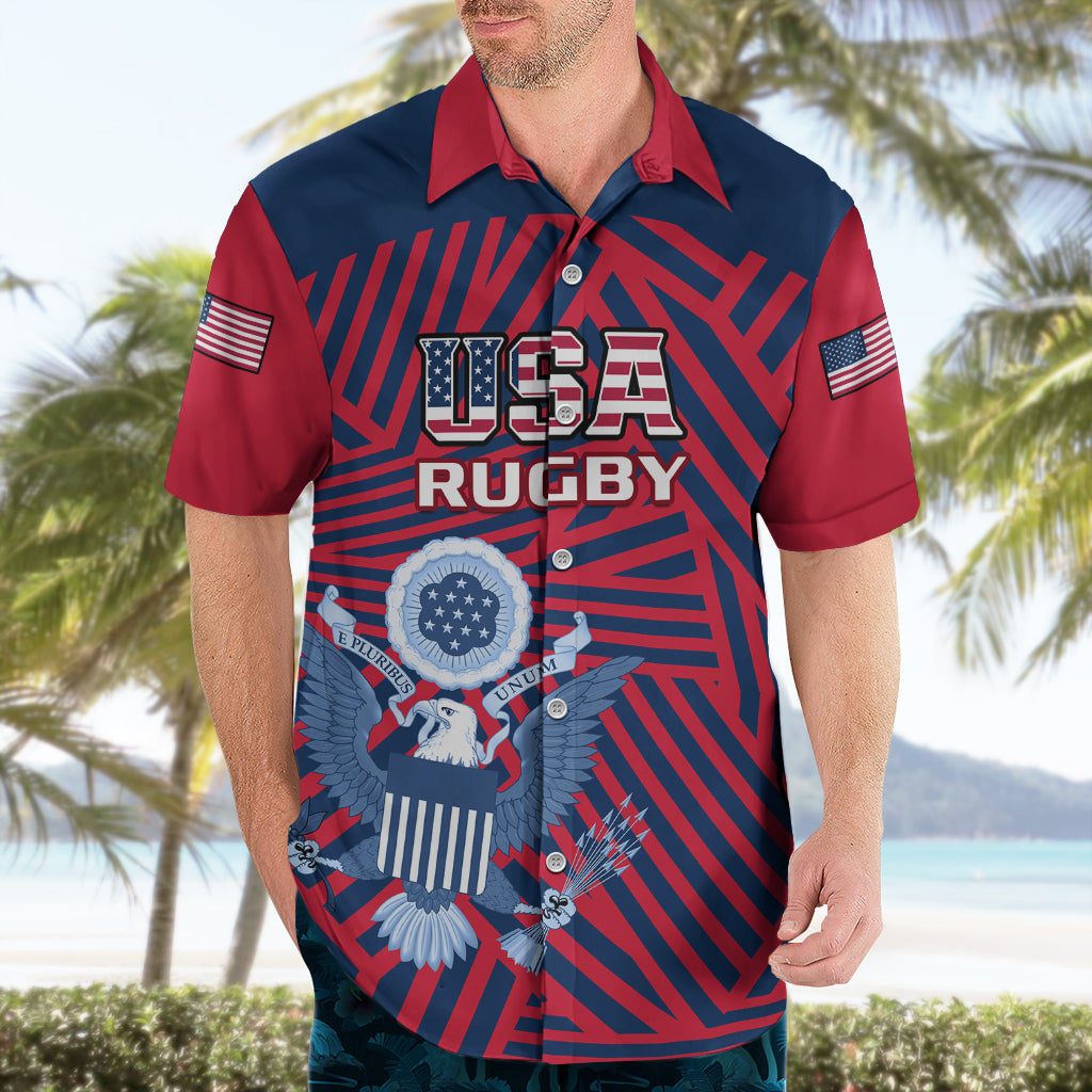 United States Rugby Hawaiian Shirt USA Go Eagles Pacific 2023 - Vibe Hoodie Shop