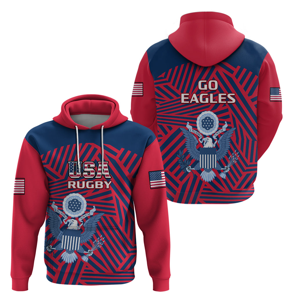 United States Rugby Hoodie USA Go Eagles Pacific 2023 - Vibe Hoodie Shop
