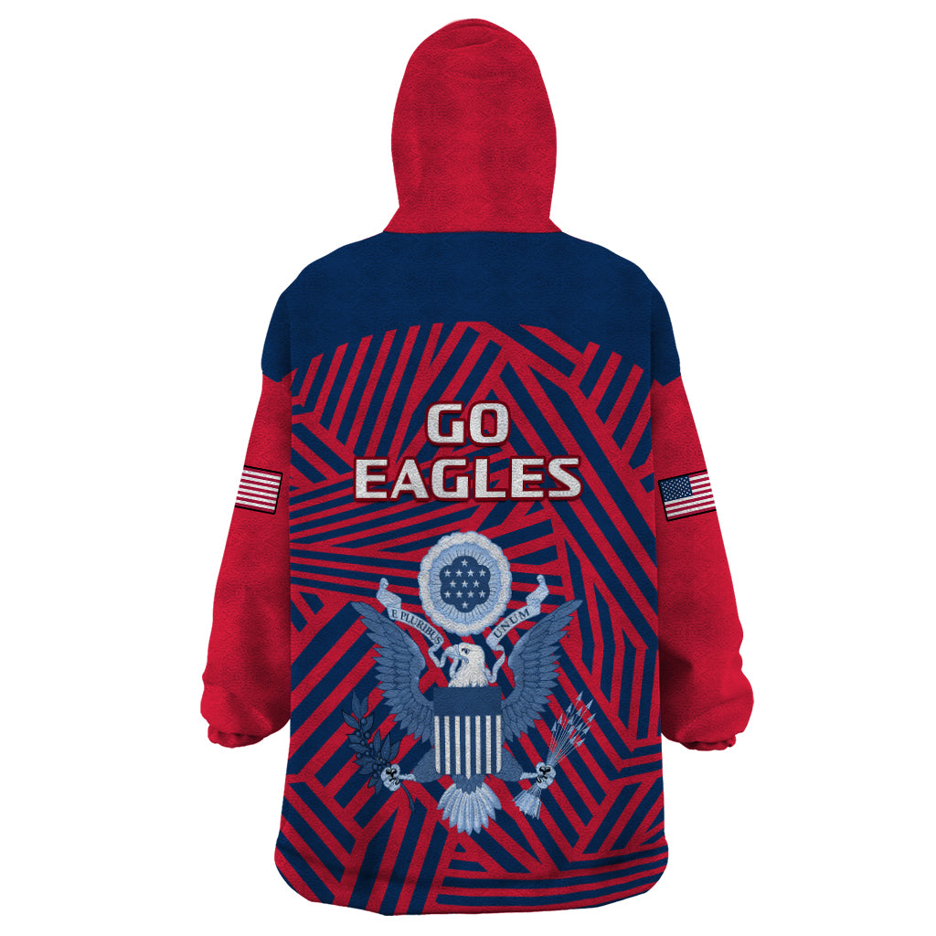 United States Rugby Wearable Blanket Hoodie USA Go Eagles Pacific 2023 - Vibe Hoodie Shop