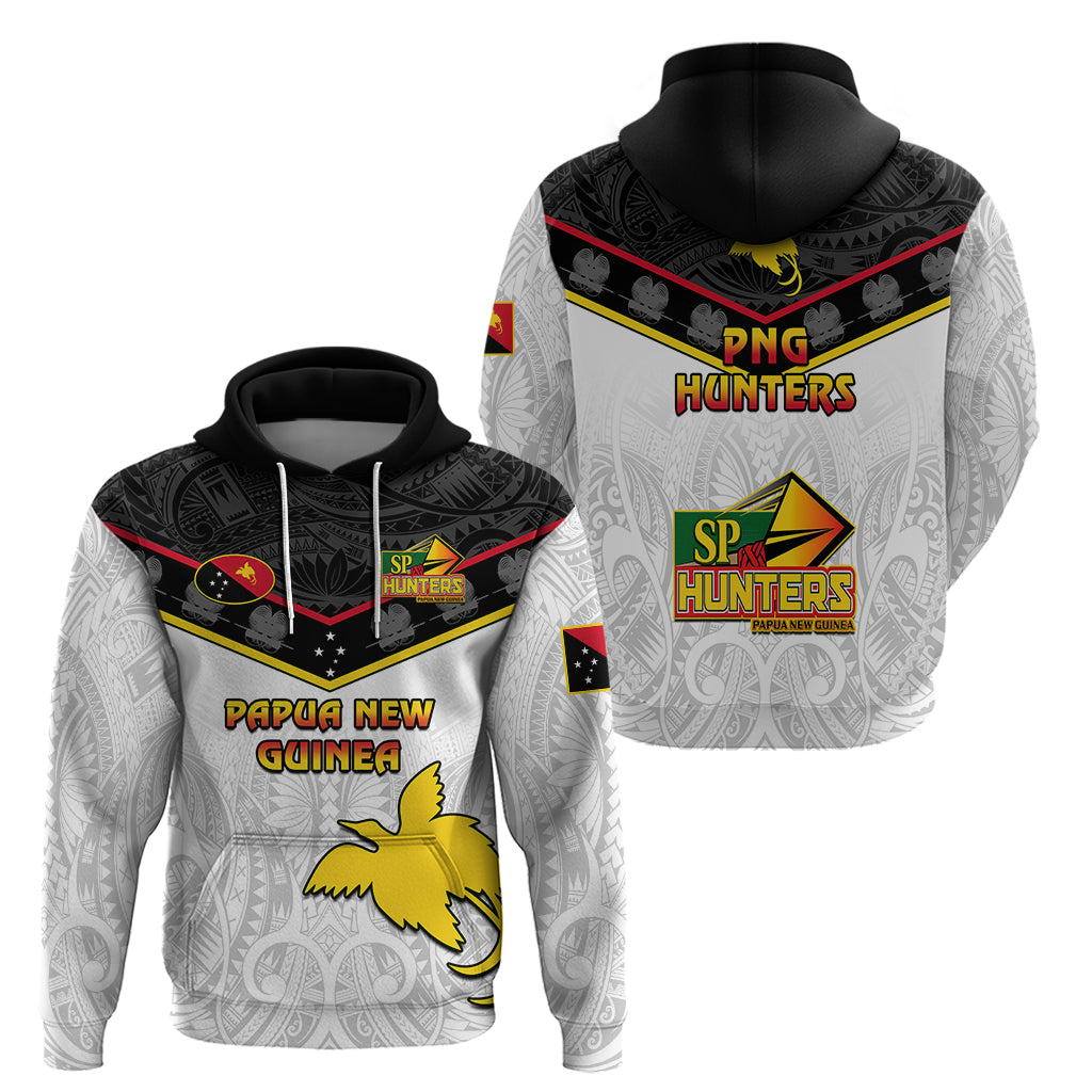 Papua New Guinea Rugby Hoodie PNG Hunters Polynesian Red - Vibe Hoodie Shop