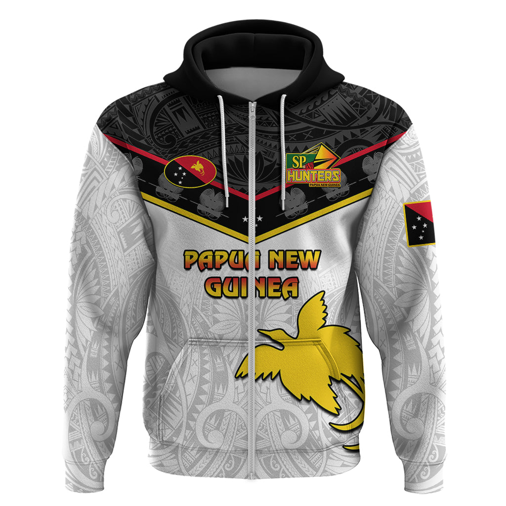 Papua New Guinea Rugby Hoodie PNG Hunters Polynesian Red - Vibe Hoodie Shop