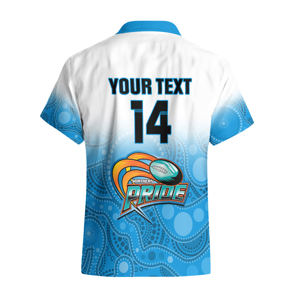 Personalised Australia Rugby Hawaiian Shirt Queensland Northern Pride Indigenous Art - Vibe Hoodie Shop