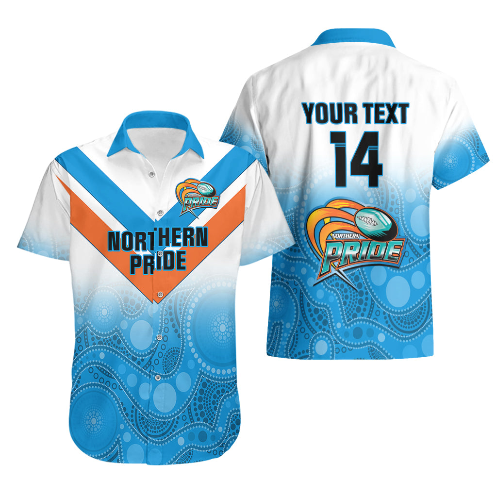 Personalised Australia Rugby Hawaiian Shirt Queensland Northern Pride Indigenous Art - Vibe Hoodie Shop