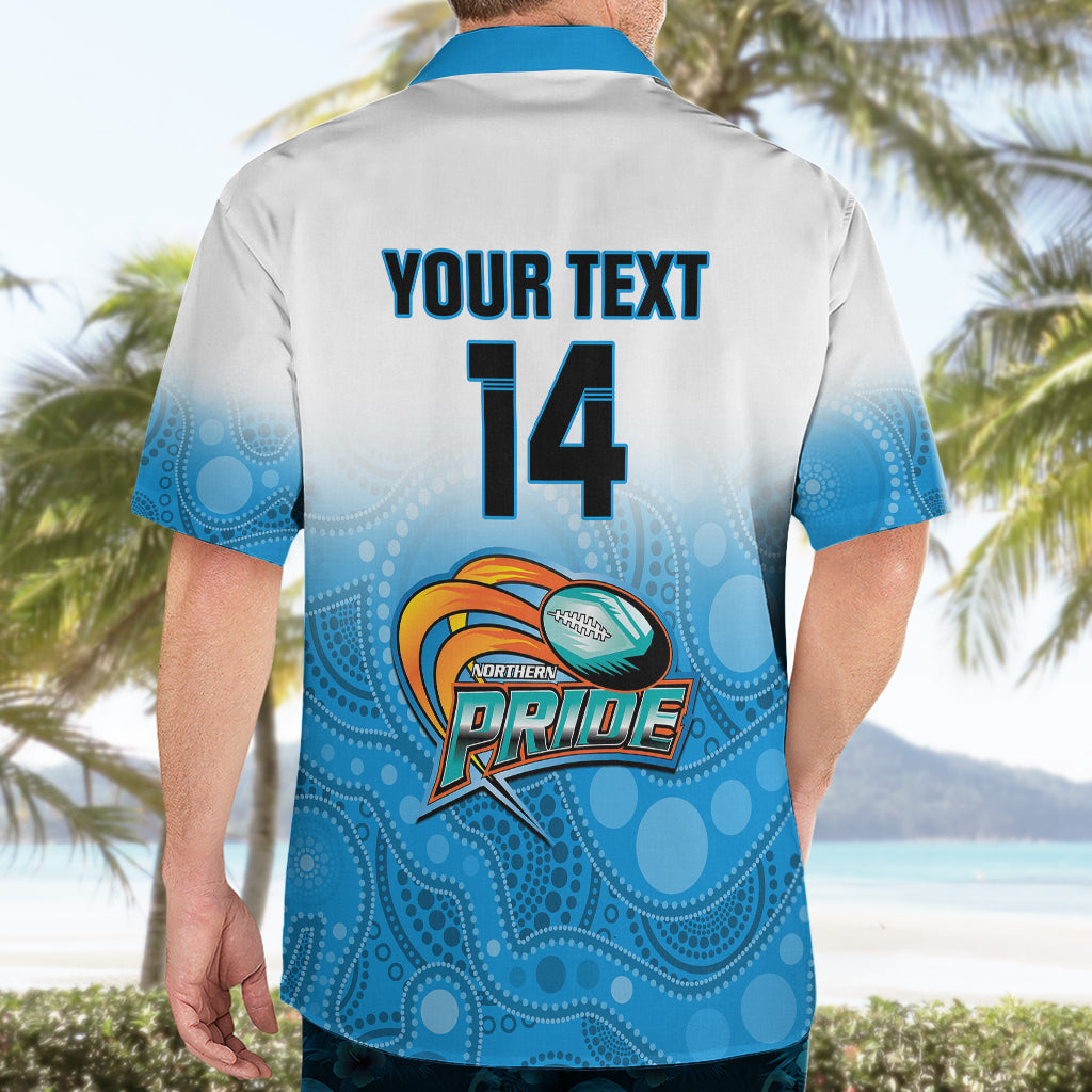 Personalised Australia Rugby Hawaiian Shirt Queensland Northern Pride Indigenous Art - Vibe Hoodie Shop