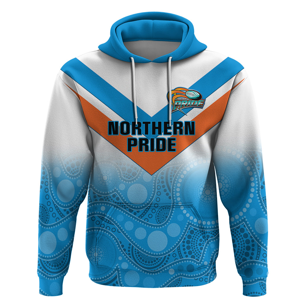 Personalised Australia Rugby Hoodie Queensland Northern Pride Indigenous Art - Vibe Hoodie Shop