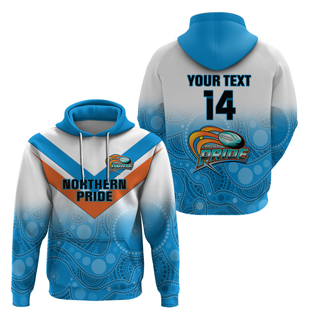 Personalised Australia Rugby Hoodie Queensland Northern Pride Indigenous Art - Vibe Hoodie Shop