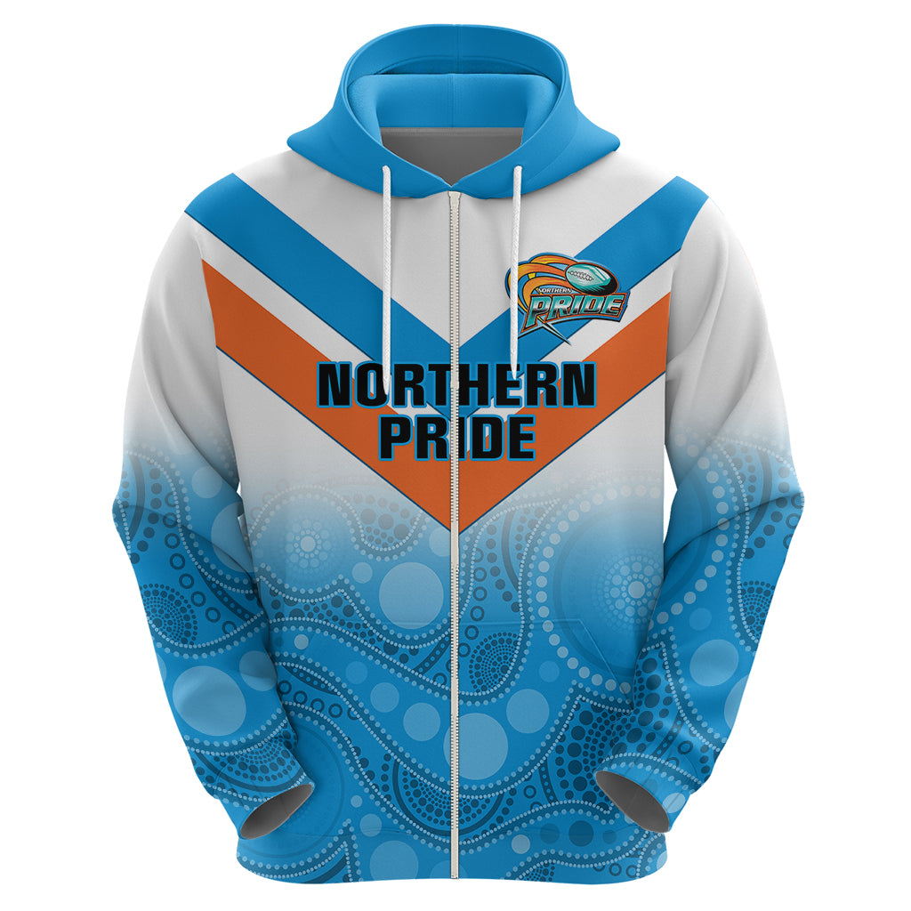 Personalised Australia Rugby Hoodie Queensland Northern Pride Indigenous Art - Vibe Hoodie Shop