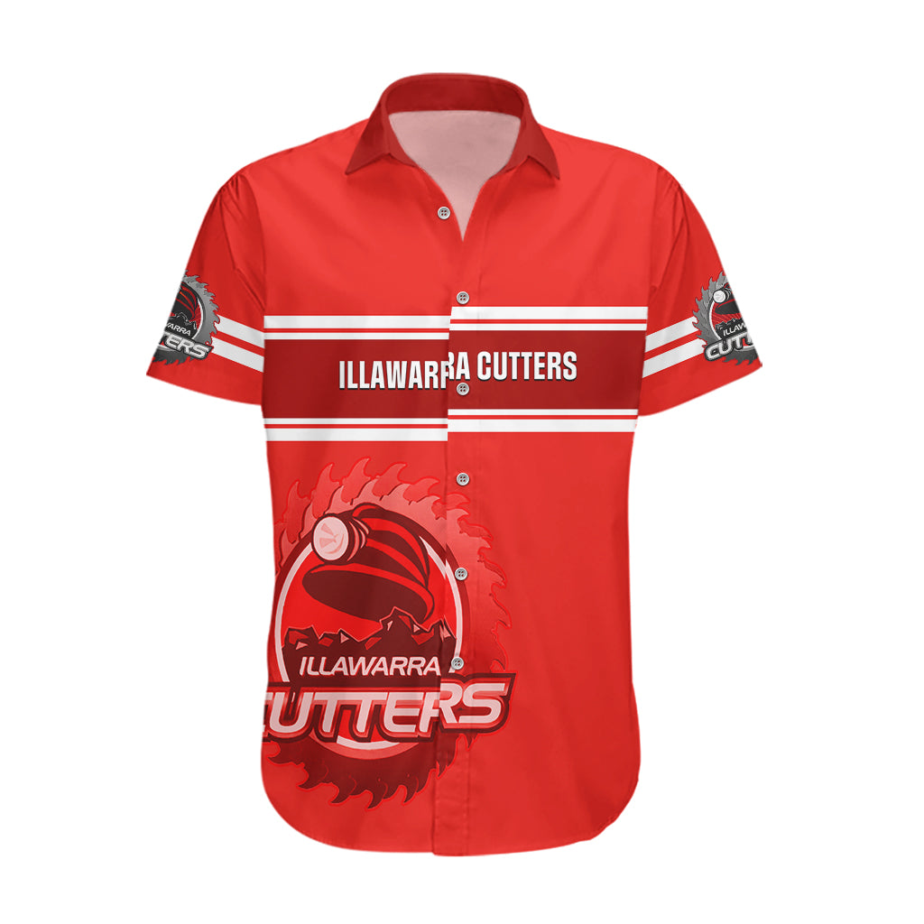 Personalised Australia Rugby Hawaiian Shirt Illawarra Cutters Sporty Style - Vibe Hoodie Shop