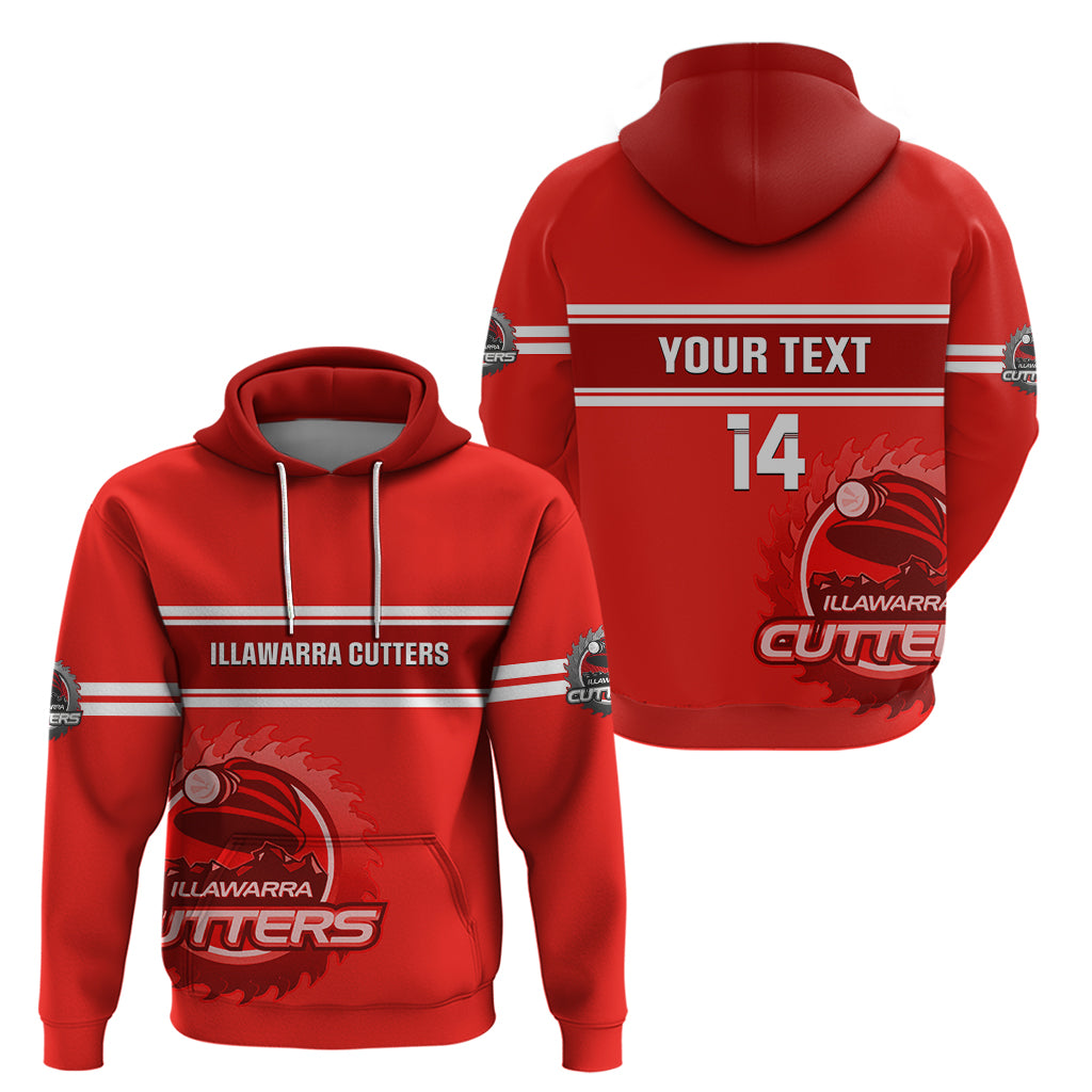 Personalised Australia Rugby Hoodie Illawarra Cutters Sporty Style - Vibe Hoodie Shop