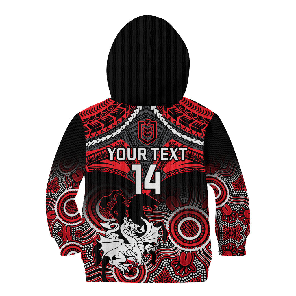 personalised-dragons-rugby-kid-hoodie-saints-1998-aboriginal-mix-polynesian-pattern