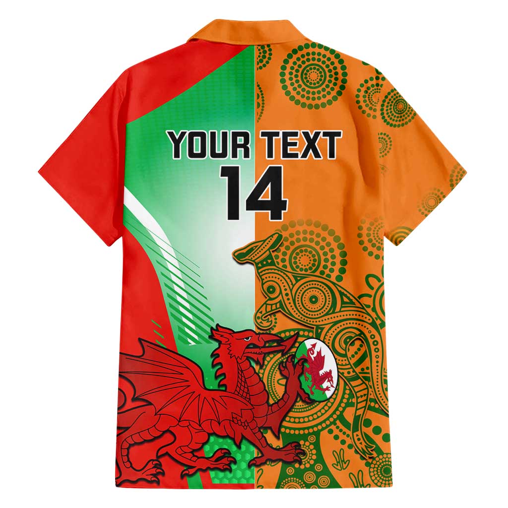 Custom Australia And Wales Rugby Hawaiian Shirt Wallabies Welsh Mascots Dynamic Version - Vibe Hoodie Shop