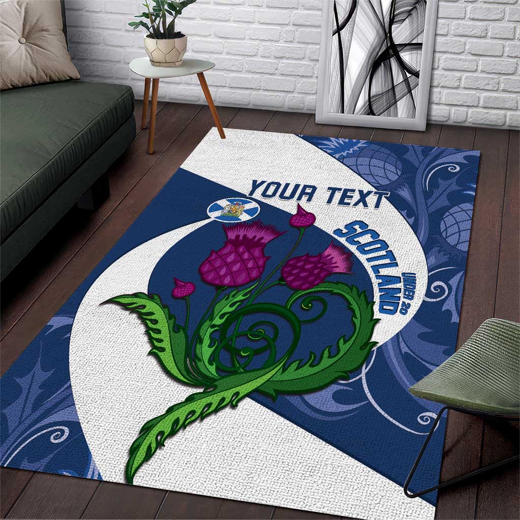 Custom Scotland Rugby Area Rug 2024 Go Champions Scottish Thistles - Vibe Hoodie Shop