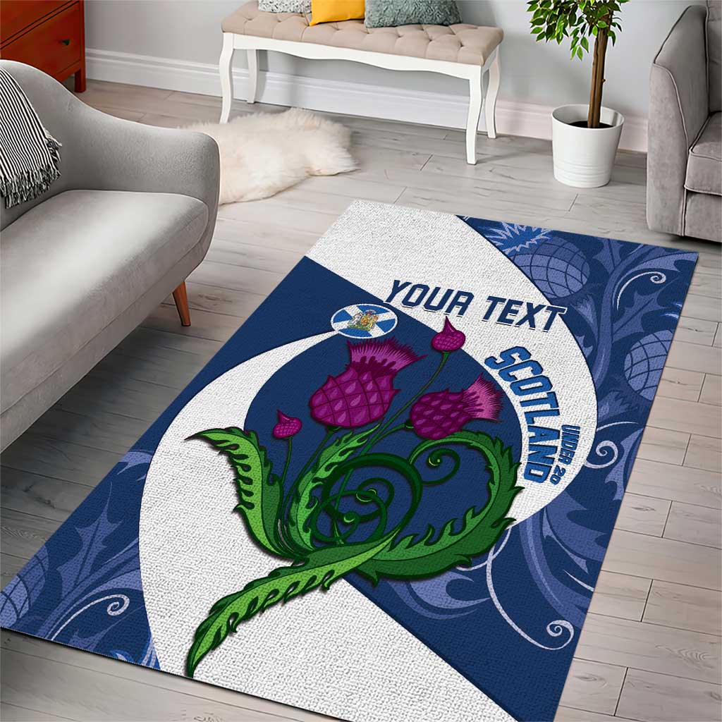 Custom Scotland Rugby Area Rug 2024 Go Champions Scottish Thistles - Vibe Hoodie Shop