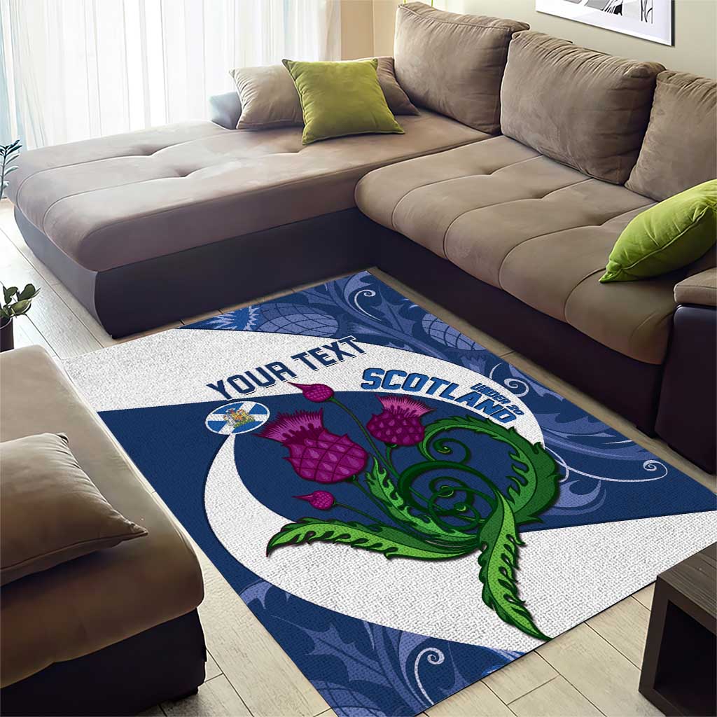 Custom Scotland Rugby Area Rug 2024 Go Champions Scottish Thistles - Vibe Hoodie Shop