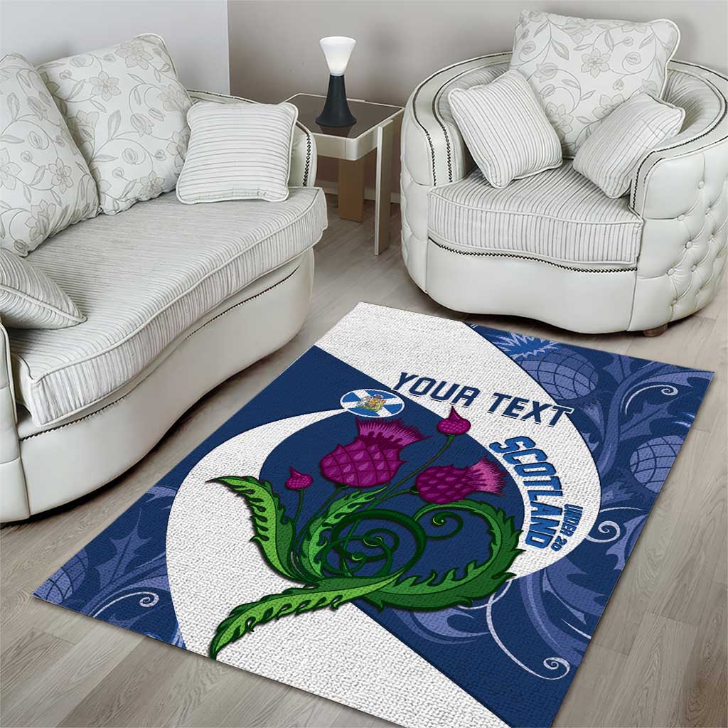 Custom Scotland Rugby Area Rug 2024 Go Champions Scottish Thistles - Vibe Hoodie Shop