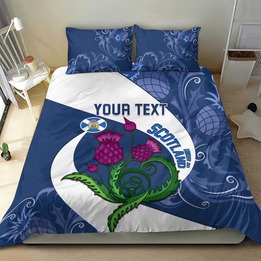 Custom Scotland Rugby Bedding Set 2024 Go Champions Scottish Thistles - Vibe Hoodie Shop