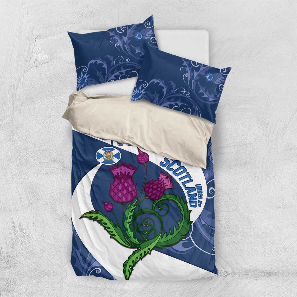 Custom Scotland Rugby Bedding Set 2024 Go Champions Scottish Thistles - Vibe Hoodie Shop