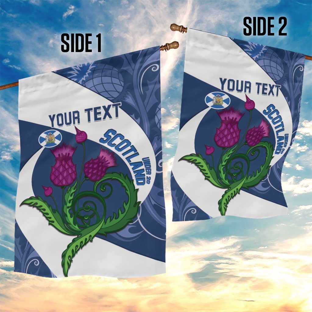 Custom Scotland Rugby Garden Flag 2024 Go Champions Scottish Thistles - Vibe Hoodie Shop