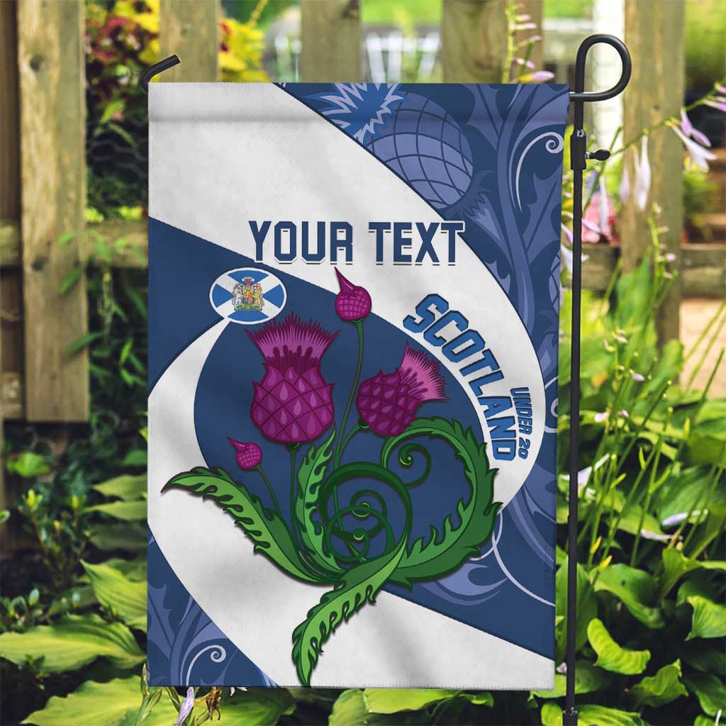 Custom Scotland Rugby Garden Flag 2024 Go Champions Scottish Thistles - Vibe Hoodie Shop