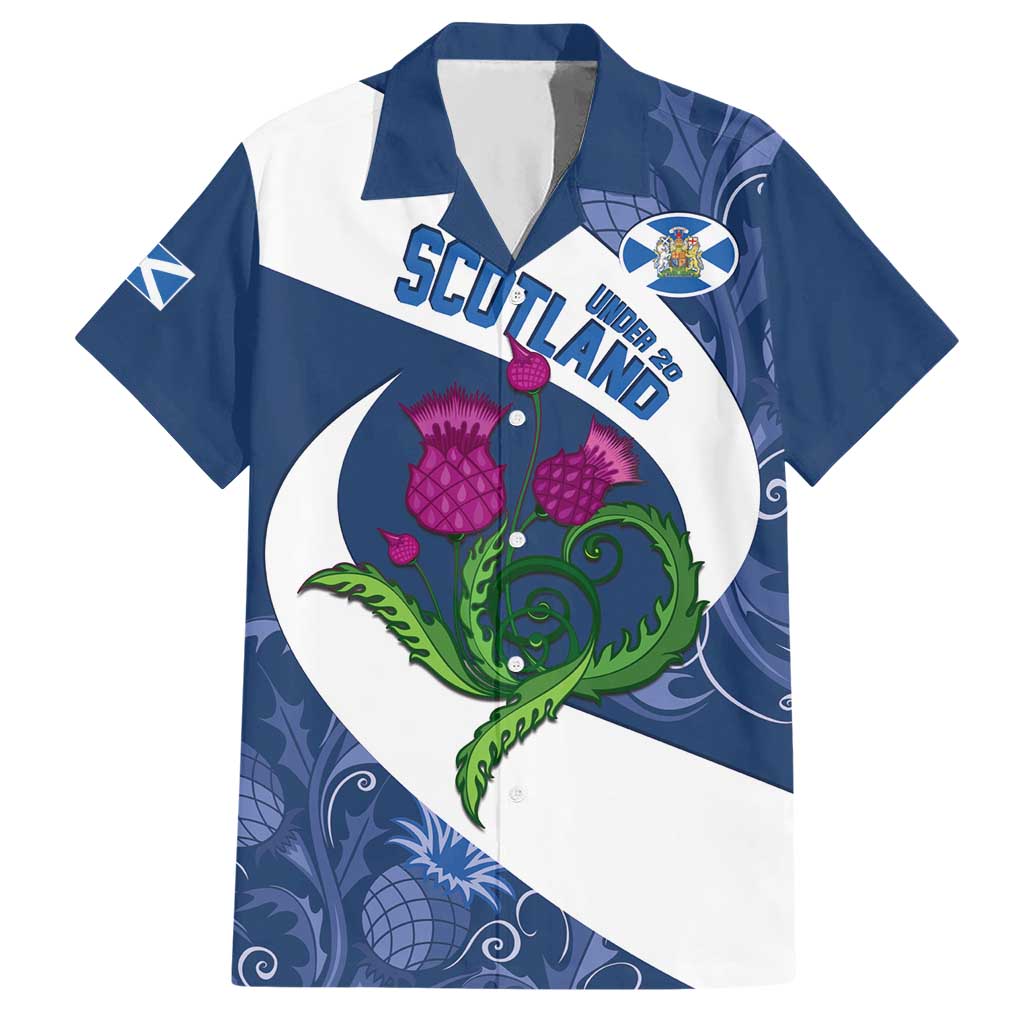 Custom Scotland Rugby Hawaiian Shirt 2024 Go Champions Scottish Thistles - Vibe Hoodie Shop