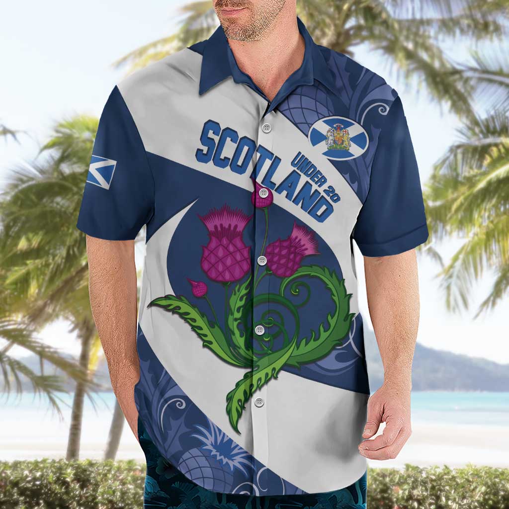 Custom Scotland Rugby Hawaiian Shirt 2024 Go Champions Scottish Thistles - Vibe Hoodie Shop