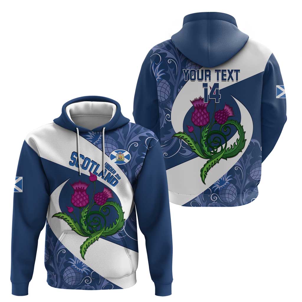 Custom Scotland Rugby Hoodie 2024 Go Champions Scottish Thistles - Vibe Hoodie Shop